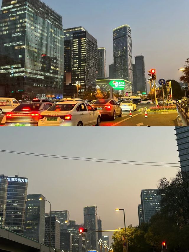 成都夜景的天花板?網傳說是成都最直的地方?