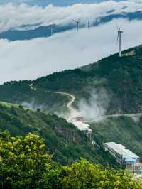 每次登山都能遇到雲海。