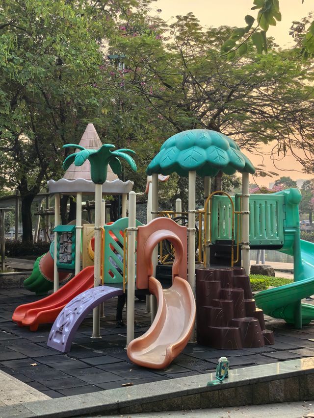 陳村新開發的公園！露營釣魚放風箏踩單車一園俱全