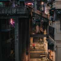 Day and night in the back streets of Shancheng, which locals don't understand.