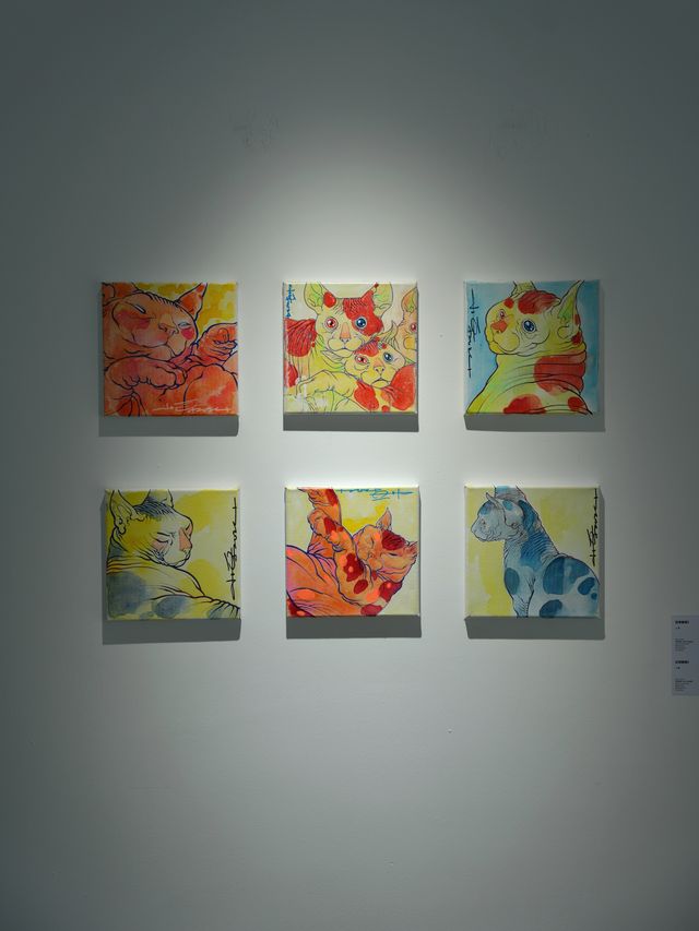 藝展上新 | 看月下花間小貓踏福而來