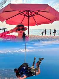 在芭堤雅，不可錯過的Tutu Beach滑翔傘，體驗不同風景