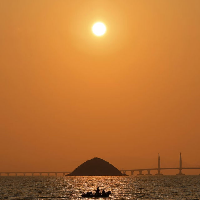 看一場永不落幕的橘子海🌅 珠海愛情郵局