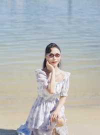 海花島嘅濱海公園，長長嘅椰夢長廊，隨手一拍都係大片