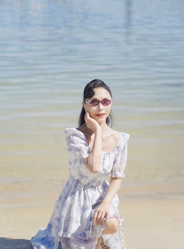 海花島嘅濱海公園，長長嘅椰夢長廊，隨手一拍都係大片