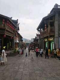 Admiring architecture in a city less travelled to