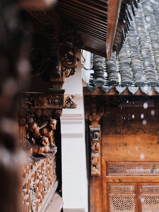 秋雨落陽明，廊下聽禪音