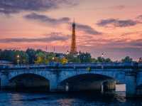 The Eiffel Tower in Paris! 🇫🇷✨