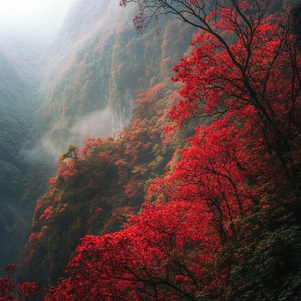 堪比香山紅葉的地方—四川光霧山