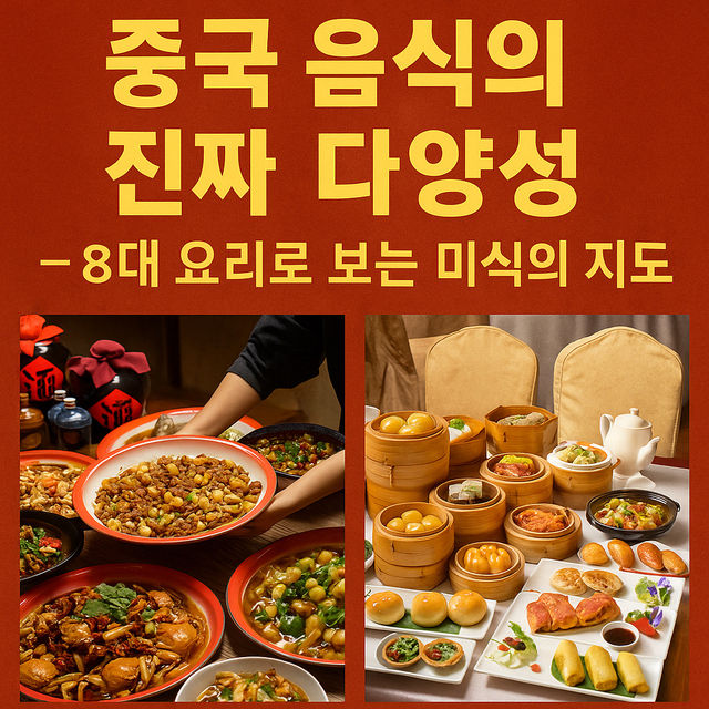🏮중국 음식의 진짜 다양성 — 8대 요리로 보는 미식의 지도