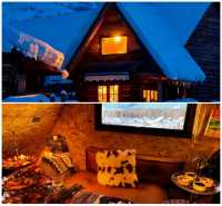 阿勒泰！禾木！和朋友一起去玩的雪山木屋