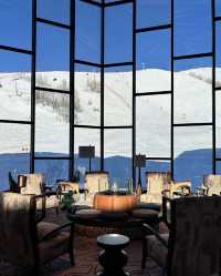 禾木假日酒店,完美的ski in ski out