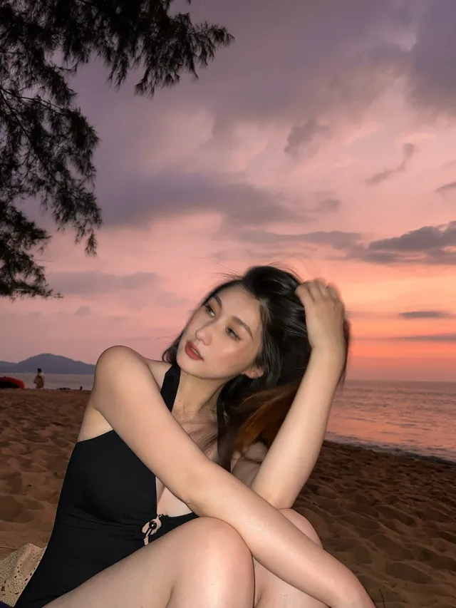 太美了！拍到了落日橘子海灘！