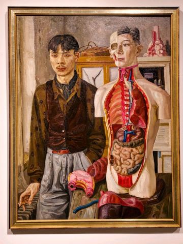 Liu Yong 油彩画 チベット　伝統的な衣装の人物と馬 Taikang Liu Xiaodong Exhibition: Meeting the Light and Shadows of