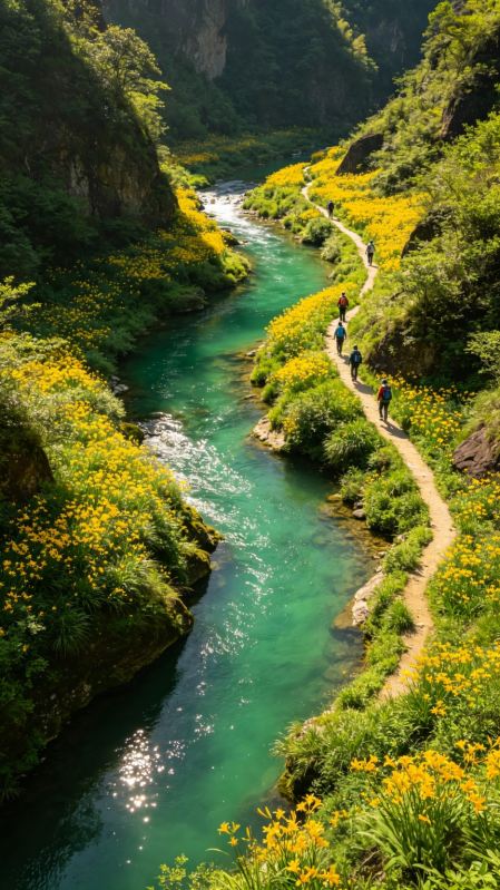 Hubei's hidden "Fairy Valley"! 8 waterfalls conceal stones that tell stories.