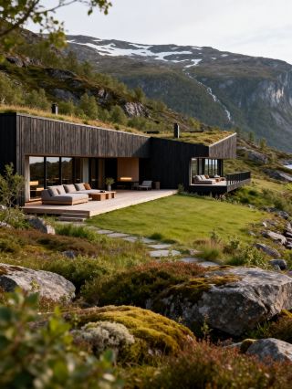 Staying at a magical hotel in Norway, the aurora dance is so romantic