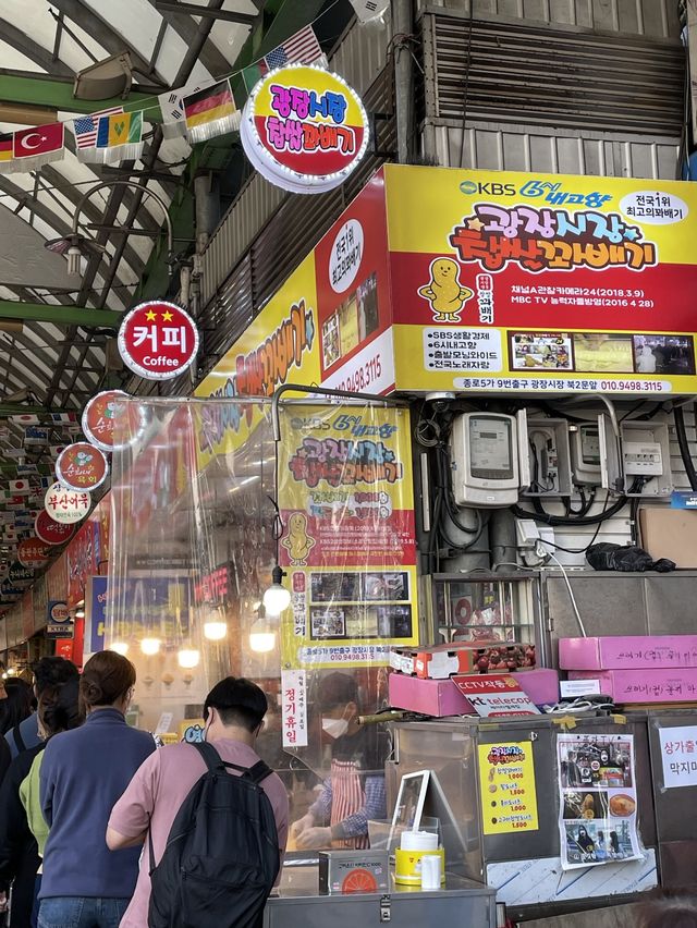 【広蔵市場】大行列の名物おやつ🇰🇷クァベギ＆ススブクミ