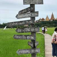 Cafe in the middle of rice field,Kanchanaburi