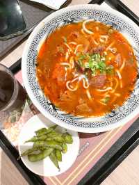 ร้านบะหมี่เนื้อในสนามบินเถาหยวน