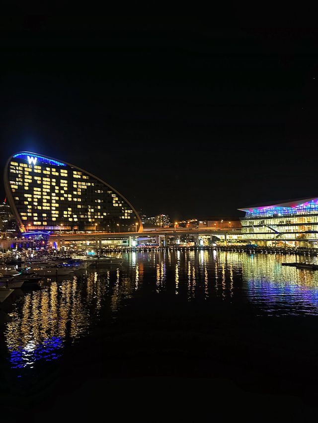 [雪梨] 享受悠閒的海港風景 絕美夜景搭配精彩煙火-達令港