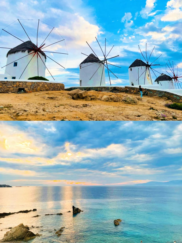 【絶景】風の島ミコノス島のシンボル🇬🇷カト・ミリの風車