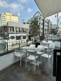 【韓国】龍山駅近の開放感があって居心地よきなカフェ
