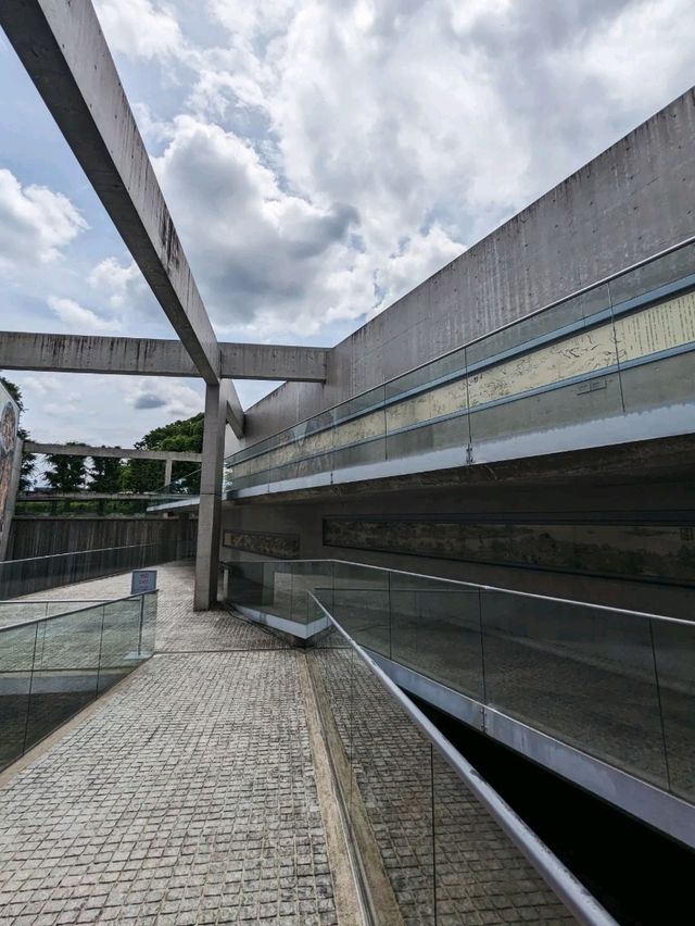 日本京都-清水模的絕美建築：陶板名畫之庭