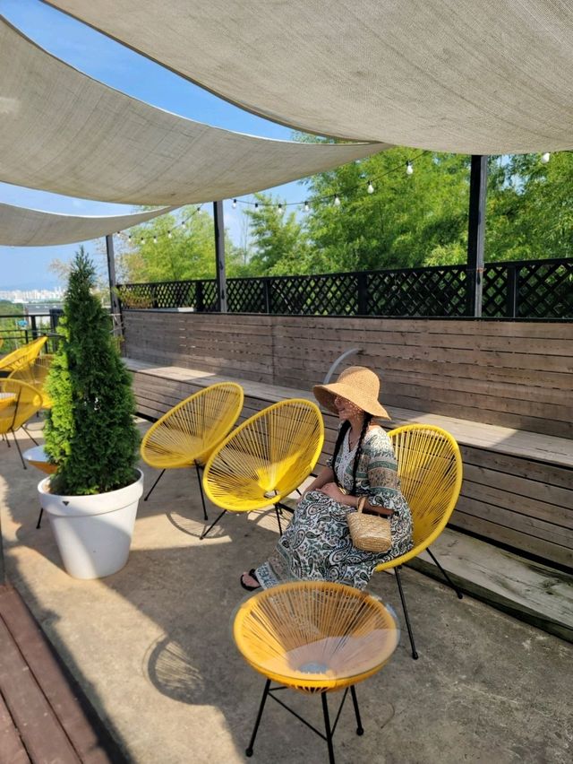 파란꽃길 걸으며 힐링하는 수국카페💙
