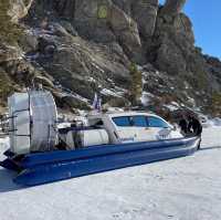 Ride hovercraft in Listvyanka 