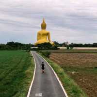 ไหว้พระ ทำบุญ วัดม่วง อ่างทอง