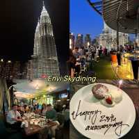 Rooftop Skydining with KLCC View 🌃 Envi Skydining