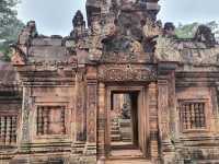 Banteay Srei Temple, a unique temple of amazing delicate carving temple