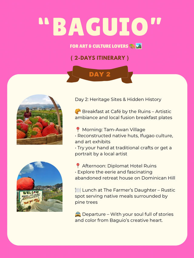 Baguio for Art & Culture Lovers 🎨🏞️