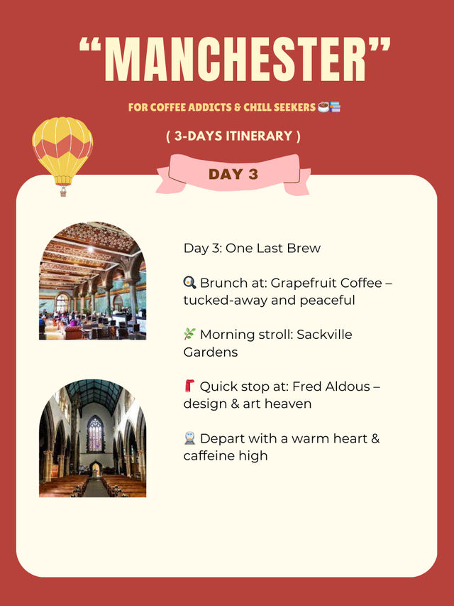 Manchester 3-days itinerary 🧡