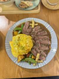 深水埗區牛肉眼咖喱日式蛋包飯推介@𠽌𠽌