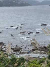 在這兒看海，看大梅沙海濱棧道，原來也很美🤩🤩