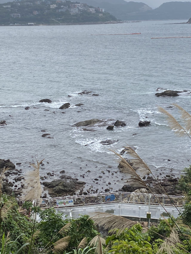 在這兒看海，看大梅沙海濱棧道，原來也很美🤩🤩