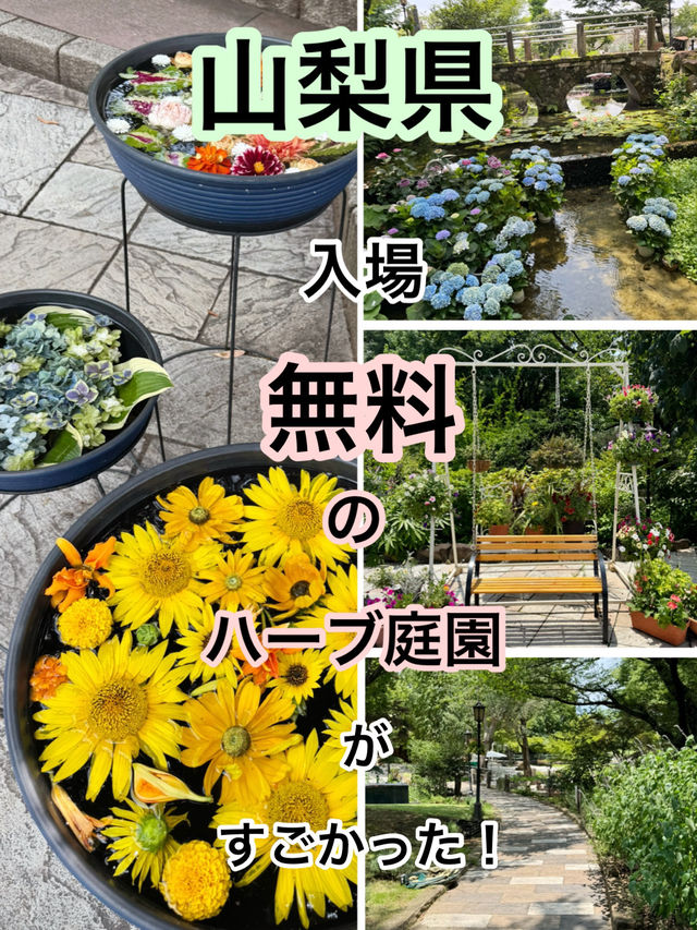 入園無料！山梨県 甲州市にあるハーブ庭園