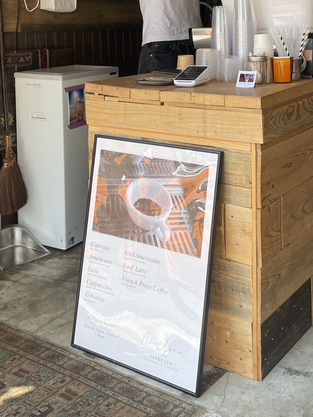 十条にできたばっかりのnewカフェnewagainespresso☕️
