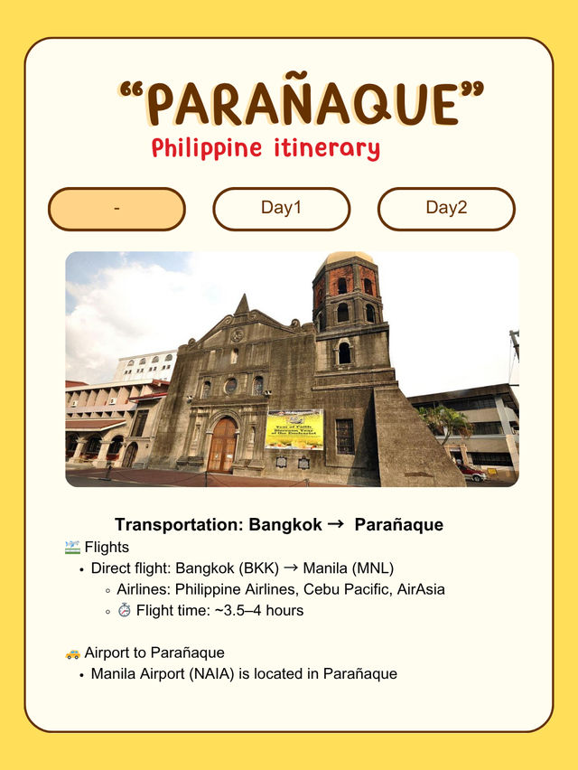 Bangkok to Parañaque! 🇵🇭