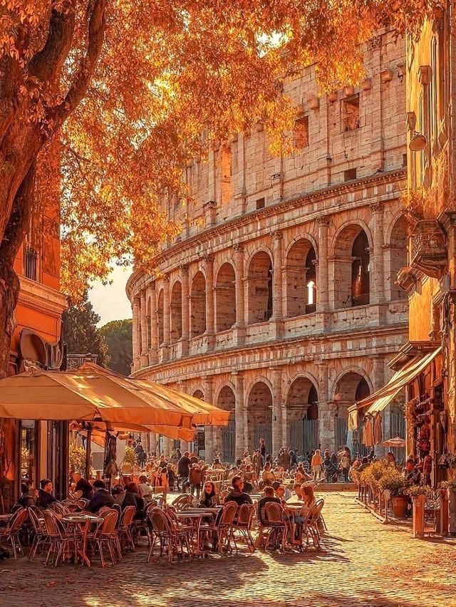 “The Eternal Wonder – Colosseum in Autumn Glow”
