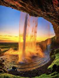 冰島南岸最型瀑布!塞里雅蘭瀑布360度濕身體驗🌊