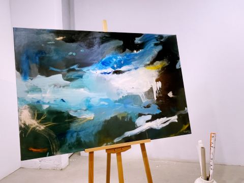 潜静：蔡青衿 創作抽象画個展。 | Trip.com 花蓮