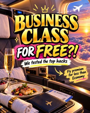✈ IS FLYING BUSINESS CLASS FOR FREE ACTUALLY REAL? (WE TESTED THE TOP HACKS)