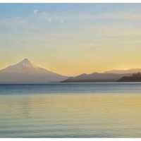 Sunrise over Lago Llanquihue.