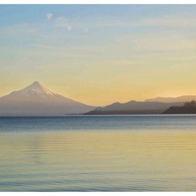 Sunrise over Lago Llanquihue.