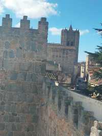 the medieval walls of Avila Spain 