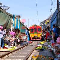 The famous Maeklong Railway Market 