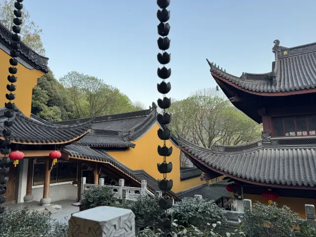 The Temple of Joyful Dharma is one of the three temples on Mount Tianzhu