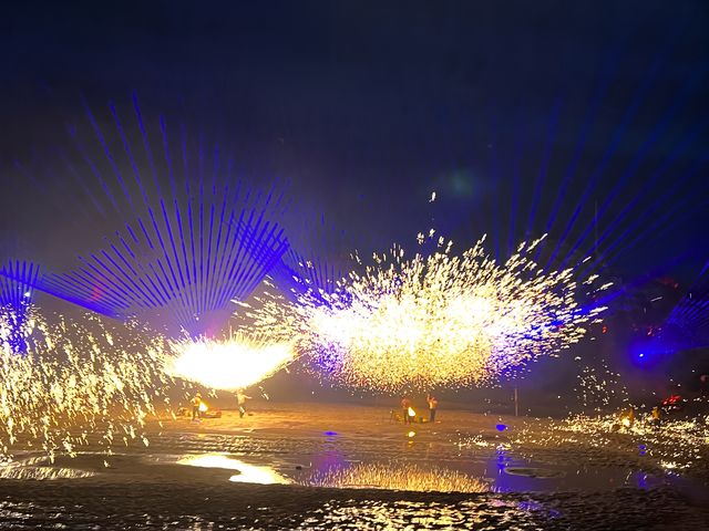 開封萬歲山打鐵花超好看